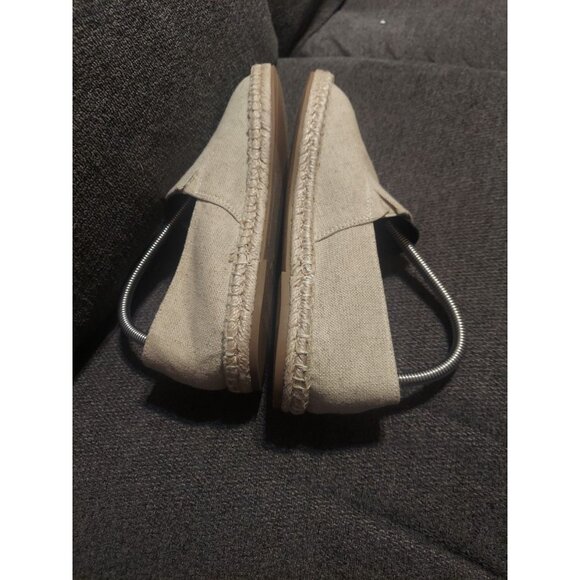 Old Navy Womens Canvas Espadrille Flats Natural Linen Size 9 NWOT Y2K Summer - Picture 7 of 11